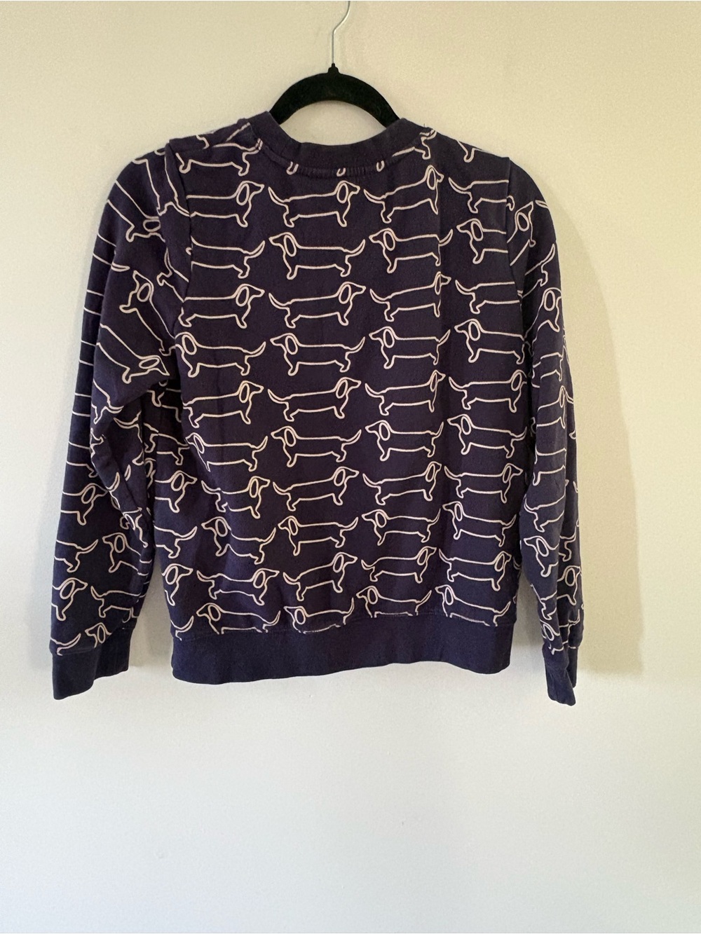 Boden Navy Dachshund Pattern Crewneck Sweater - Picture 5 of 5